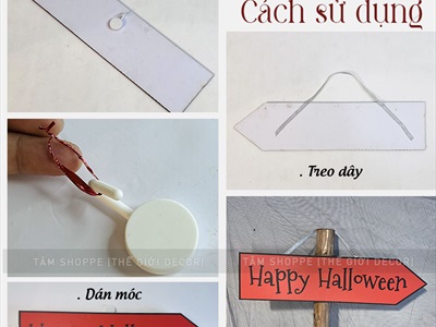 Bảng mũi tên chỉ đường Halloween Formex 5ly nhiều kiểu CHIDUONG-HLW-01