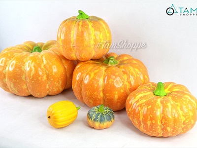 Mô hình quả bí ngô Halloween như thật trang trí TRAI-BINGO-00