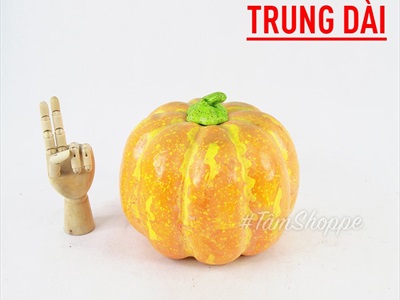 Mô hình quả bí ngô Halloween như thật trang trí TRAI-BINGO-00
