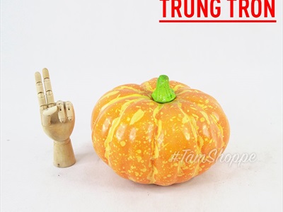 Mô hình quả bí ngô Halloween như thật trang trí TRAI-BINGO-00