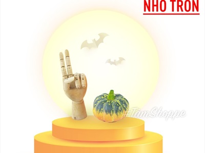 Mô hình quả bí ngô Halloween như thật trang trí TRAI-BINGO-00