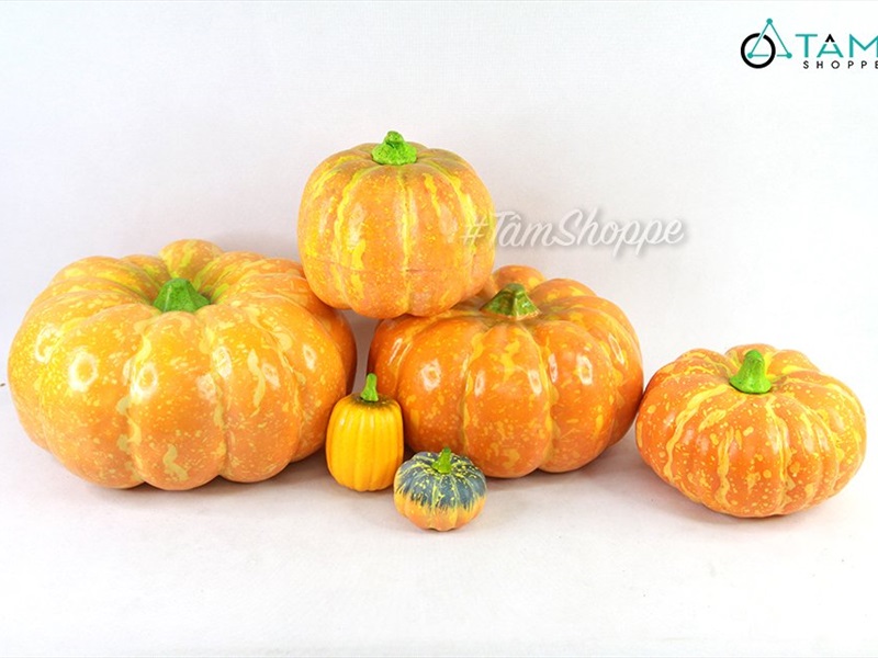 Mô hình quả bí ngô Halloween như thật trang trí TRAI-BINGO-00