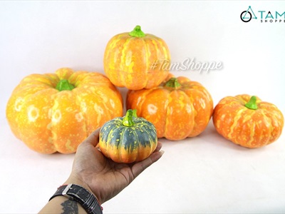 Mô hình quả bí ngô Halloween như thật trang trí TRAI-BINGO-00