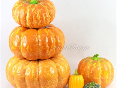 Mô hình quả bí ngô Halloween như thật trang trí TRAI-BINGO-00