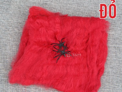 Bịch tơ nhện trang trí sợi mảnh như thật (20gr tơ + 2 nhện) TONHEN-01