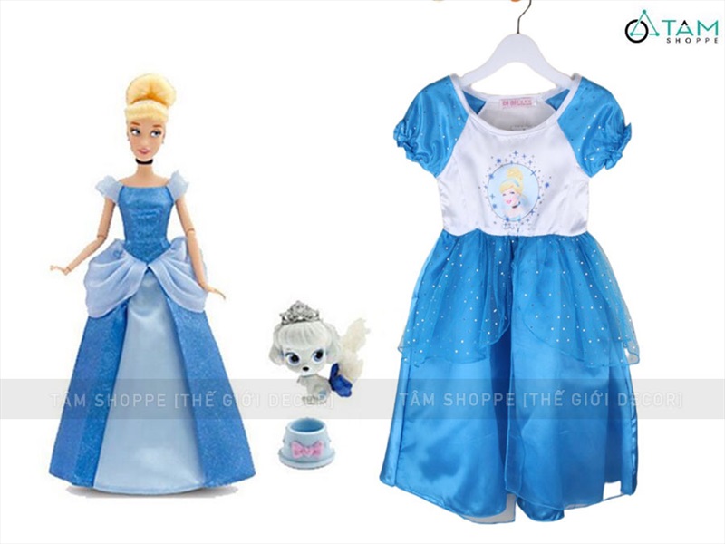 Bộ đồ hóa trang đầm dạ hội cô bé Lọ Lem BOHOATRANG-07