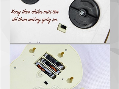 Chuông cửa điện tử tay nắm đầu lâu trắng (mắt Led - phát giọng nói - tặng pin) CHUONGCUA-02