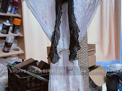 Con ma đơn giản trắng đen quyền lực [Dài 70cm - Nhiều kiểu] HLW-MAQUY-12
