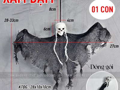 Con ma tam giác vải thưa 6 màu ĐK30cm HLW-MAQUY-14