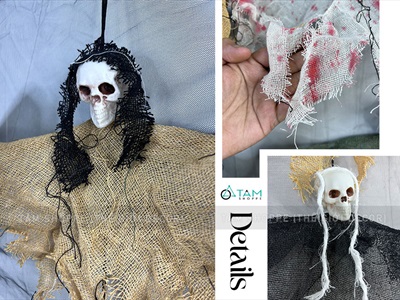 Con ma tam giác vải thưa 6 màu ĐK30cm HLW-MAQUY-14