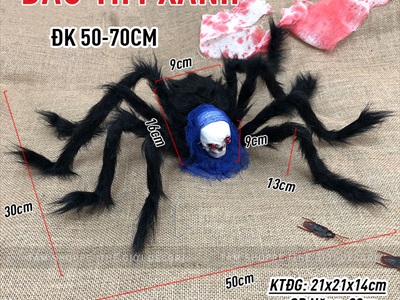 Con nhện đầu lâu xốp mắt đỏ ĐK50cm TCV-NHEN-01