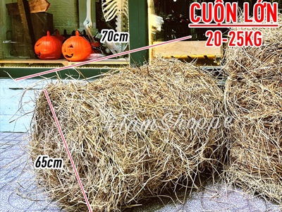 Cuộn rơm khô trang trí loại đẹp nhiều cỡ PKHM-25