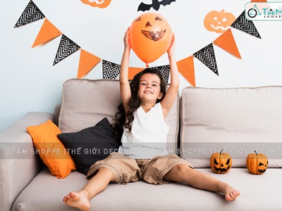 Dây banner chữ Halloween bằng gỗ handmade nhiều kiểu BANER-HLW-01