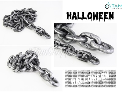 Dây xích nhựa cỡ lớn trang trí giả cổ dài 150cm DOCHOI-HLW-02