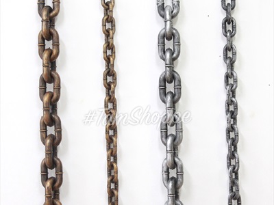 Dây xích nhựa cỡ lớn trang trí giả cổ dài 150cm DOCHOI-HLW-02
