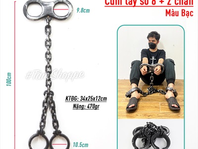 Đồ chơi xiềng xích nhựa hóa trang tù giam cổ xưa DOCHOI-HLW-03
