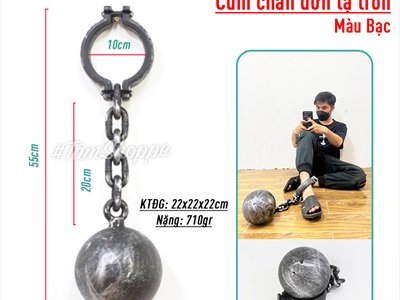 Đồ chơi xiềng xích nhựa hóa trang tù giam cổ xưa DOCHOI-HLW-03