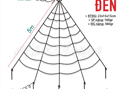 Mạng nhện tam giác dây vải dài 5m MANGNHEN-02