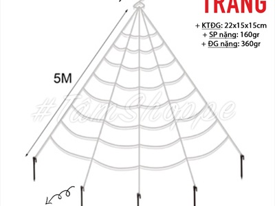Mạng nhện tam giác dây vải dài 5m MANGNHEN-02