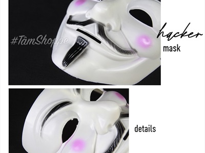 Mặt nạ Hacker nhựa nhiều màu MATNA-28