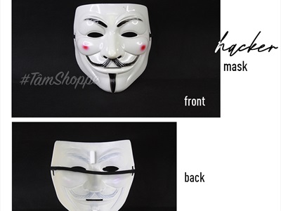 Mặt nạ Hacker nhựa nhiều màu MATNA-28