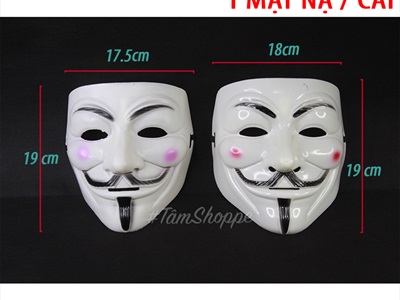 Mặt nạ Hacker nhựa nhiều màu MATNA-28