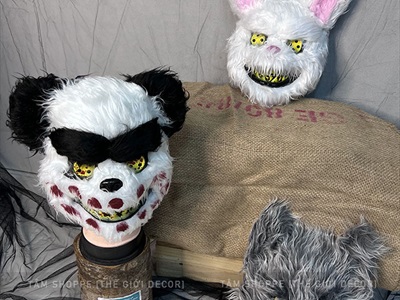 Mặt nạ lông thú kinh dị Thỏ Bunny - Gấu trúc - Sói xám MATNA-100