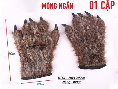 Mặt nạ và găng tay hóa trang người sói MATNA-95