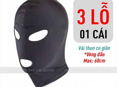 Mặt nạ vải đen trùm kín đầu nhiều kiểu MATNA-98