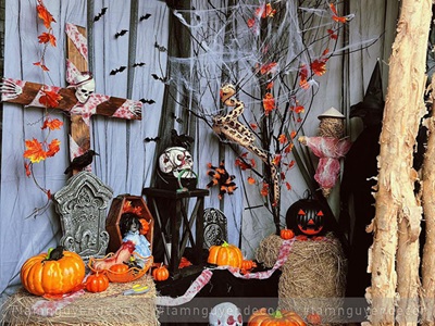 Mặt trăng Halloween tròn Formex 5ly ĐK60cm (tặng móc treo) FORM-HLW-01