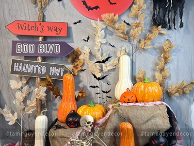 Mặt trăng Halloween tròn Formex 5ly ĐK60cm (tặng móc treo) FORM-HLW-01