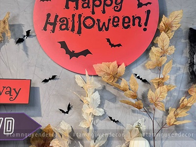 Mặt trăng Halloween tròn Formex 5ly ĐK60cm (tặng móc treo) FORM-HLW-01