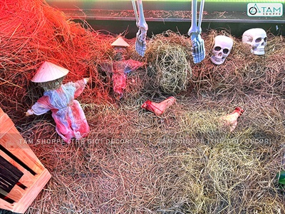 Mô hình bù nhìn rơm đội nón lá 3 kích cỡ BNHIN-01