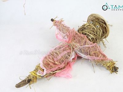 Mô hình bù nhìn rơm đội nón lá 3 kích cỡ BNHIN-01