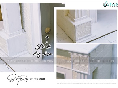 Mô hình lò sưởi trang trí cỡ lớn D140cm [Tặng củi + Dây đèn] LOSUOI-02