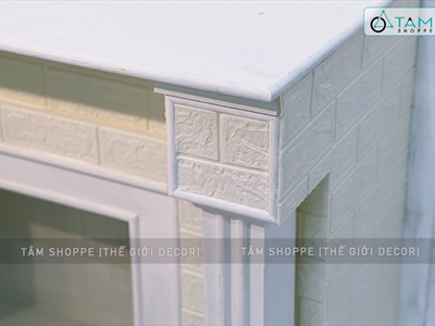 Mô hình lò sưởi trang trí cỡ lớn D140cm [Tặng củi + Dây đèn] LOSUOI-02
