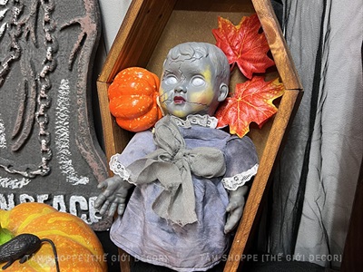 Mô hình quan tài Dracula gỗ cỡ nhỏ D40cm QUANTAI-02