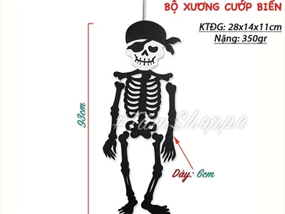 Mô hình treo Halloween vải nỉ phối màu nhiều kiểu HLW-TREO-NI-01