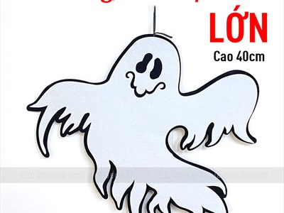 Mô hình treo Halloween vải nỉ phối màu nhiều kiểu HLW-TREO-NI-01