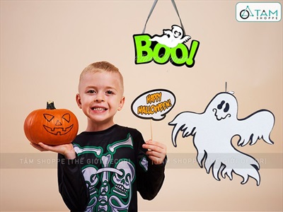 Mô hình treo Halloween vải nỉ phối màu nhiều kiểu HLW-TREO-NI-01