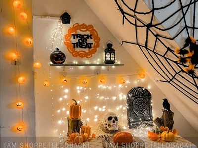 Mô hình treo Halloween vải nỉ phối màu nhiều kiểu HLW-TREO-NI-01