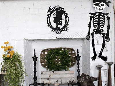 Mô hình treo Halloween vải nỉ phối màu nhiều kiểu HLW-TREO-NI-01