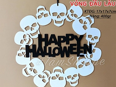 Mô hình treo Halloween vải nỉ phối màu nhiều kiểu HLW-TREO-NI-01