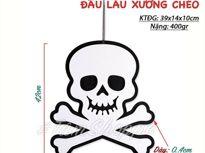 Mô hình treo Halloween vải nỉ phối màu nhiều kiểu HLW-TREO-NI-01