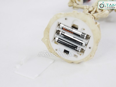 Nến điện tử bộ xương ba đầu ba ngọn nến sẵn pin NEN-DT-08