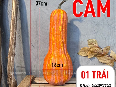 Quả bí ngô Halloween như thật trái dài cỡ lớn TRAI-BINGO-04