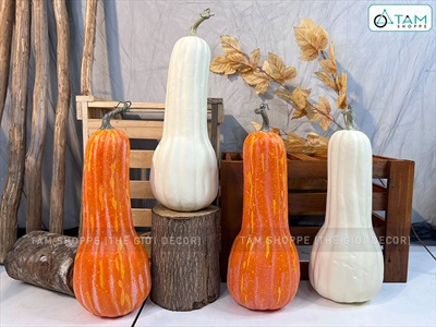 Quả bí ngô Halloween như thật trái dài cỡ lớn TRAI-BINGO-04