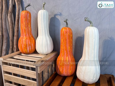 Quả bí ngô Halloween như thật trái dài cỡ lớn TRAI-BINGO-04