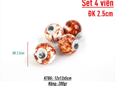 Set 04 con mắt giả trang trí Halloween rướm máu HLW-MAT-01