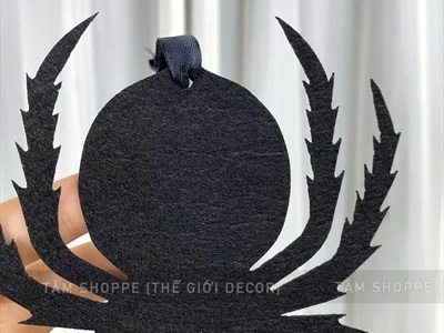 Set 04 con nhện nỉ đen 3 cỡ 15-20-25cm [Có lỗ xỏ dây - mỏng nhẹ] TCV-NHEN-14